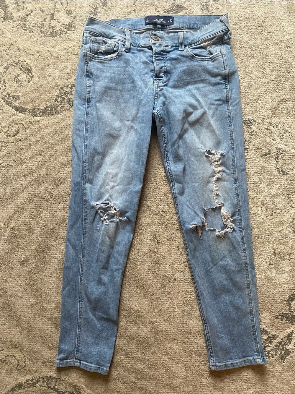 Hollister Vintage Boyfriend Women’s Jeans - Light Blue Size 5x27